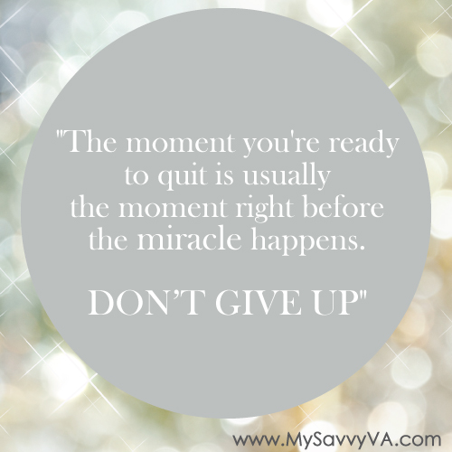 Don’t Give Up