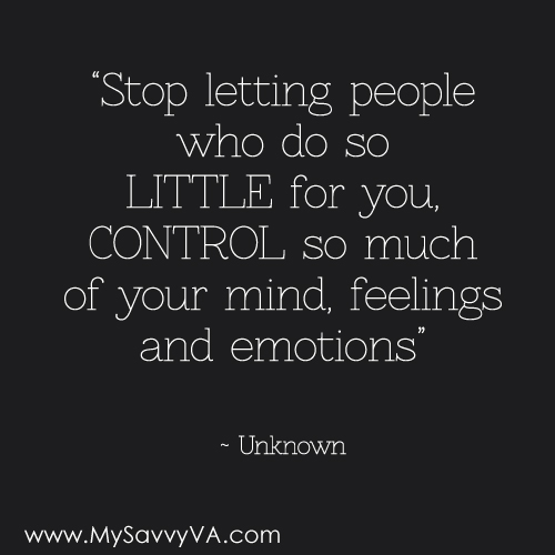 Stop Letting Others Control You